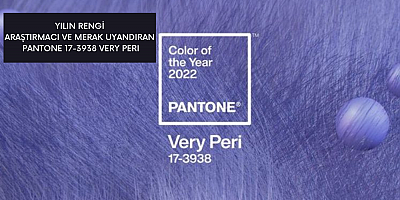 2022 Yılının trend rengi Araştırmacı ve merak uyandıran PANTONE 17-3938 Very Peri